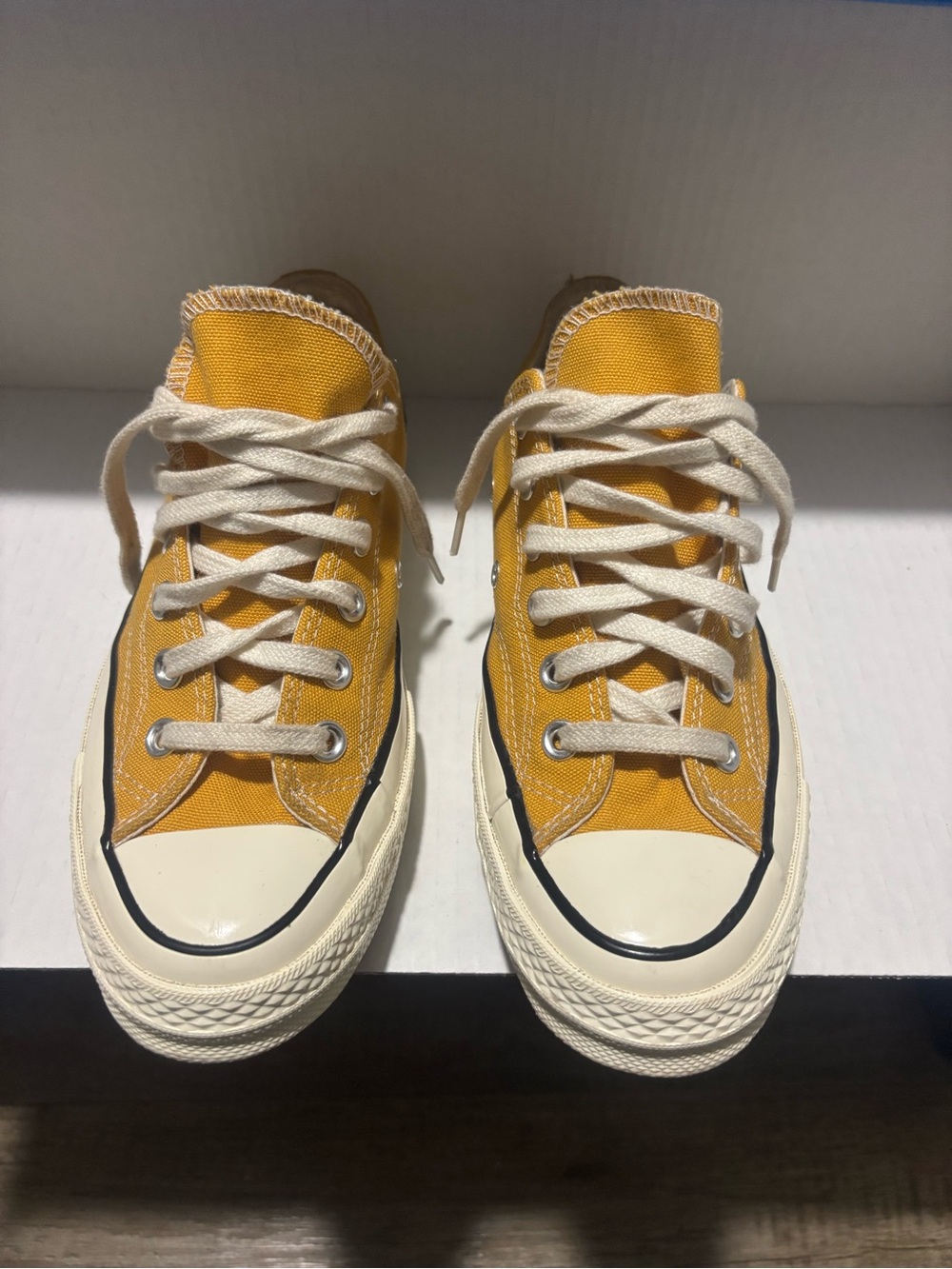 Converse Yellow Canvas Low-Top Sneakers